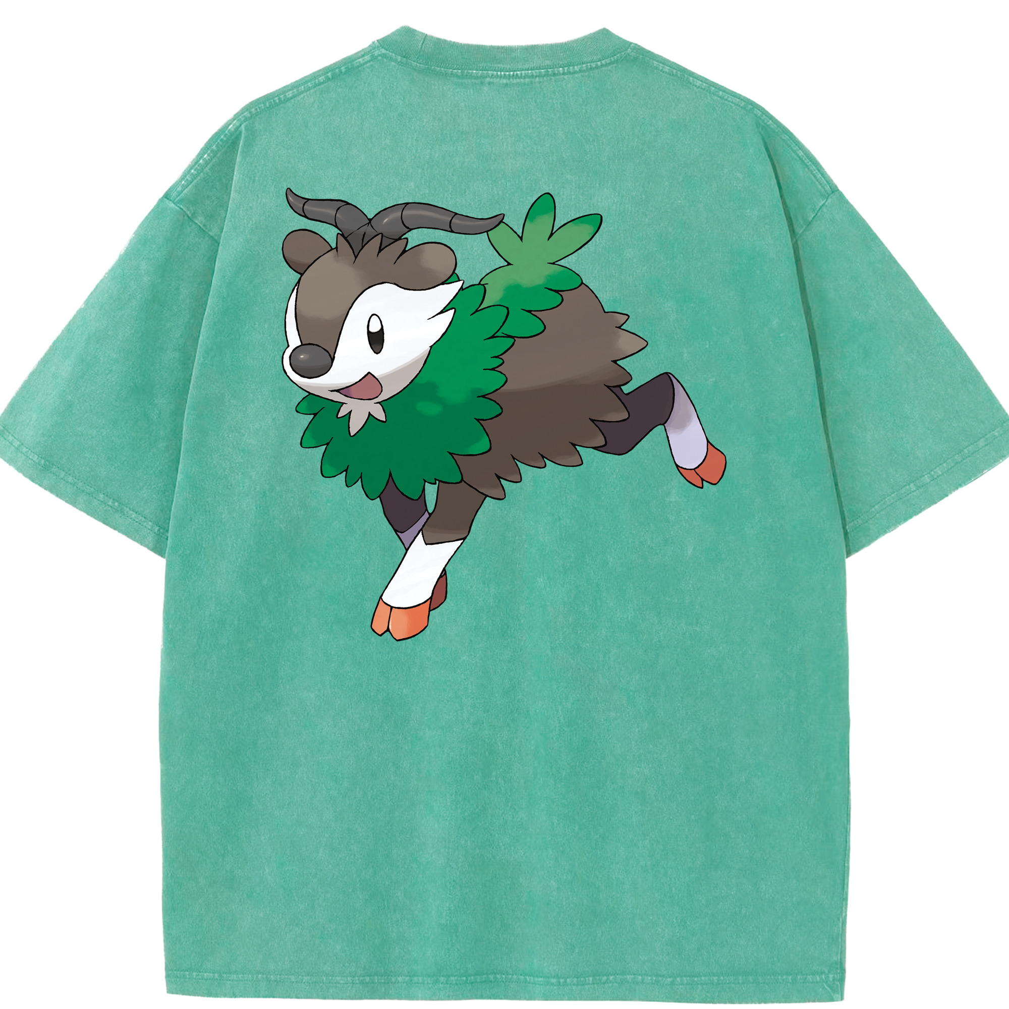 （画像用） ポケットモンスター Pokémon 綿100% ヴィンテージ風 半袖Tシャツ（背面プリント）